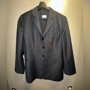 Armani collezioni black wool blazer jacket